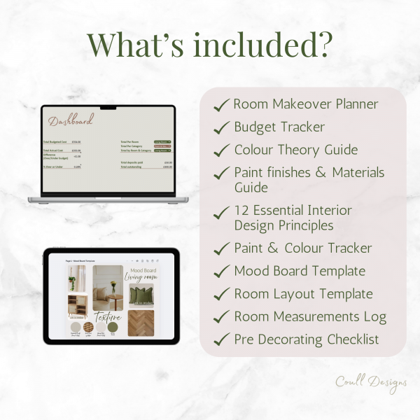 What's in your interior design planner bundle